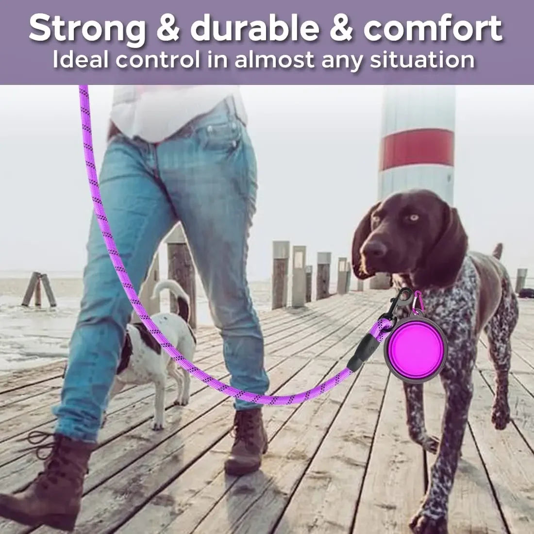 Strong Dog Leash Pet Leashes Reflective Leash for Big Small Medium Dog Leash Drag Pull Tow 