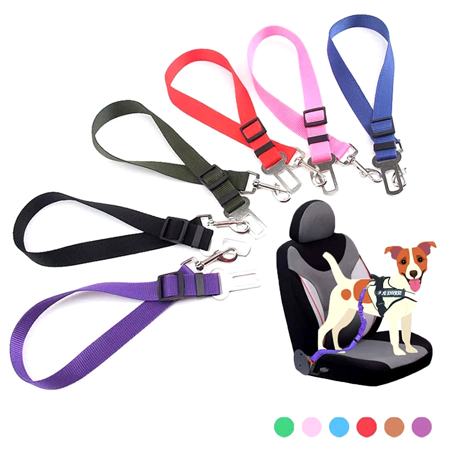 Pet Dog Car Seat Belts Harness Vehicle 1Pcs Puppy Adjustable Leader Clip Dog Supplies Safety Dropshipping Pet Products